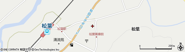 秋田県仙北市西木町桧木内松葉140周辺の地図