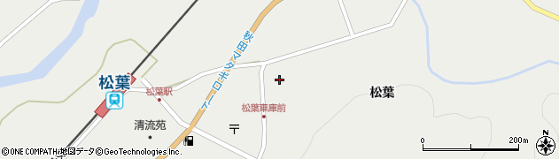 秋田県仙北市西木町桧木内松葉128周辺の地図