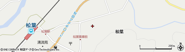 秋田県仙北市西木町桧木内松葉126周辺の地図