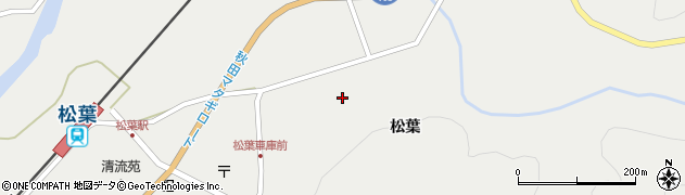 秋田県仙北市西木町桧木内松葉118周辺の地図