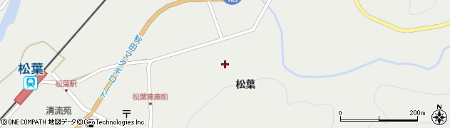 秋田県仙北市西木町桧木内松葉114周辺の地図