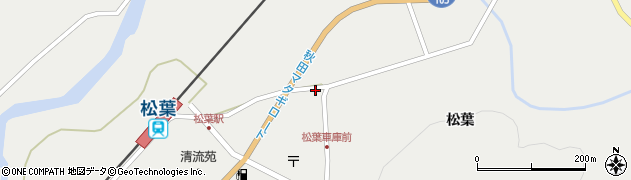 秋田県仙北市西木町桧木内松葉136周辺の地図