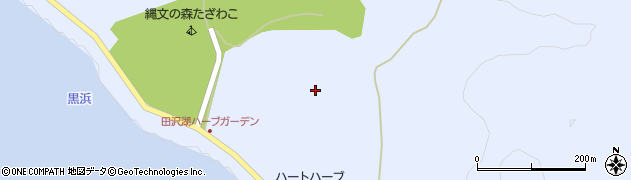 秋田県仙北市田沢湖田沢（潟前）周辺の地図