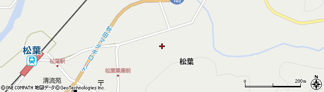 秋田県仙北市西木町桧木内松葉115周辺の地図