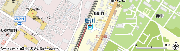 厨川駅周辺の地図