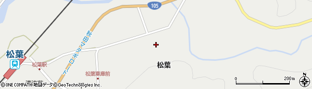 秋田県仙北市西木町桧木内松葉112周辺の地図