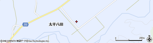 秋田県秋田市太平八田（長橋）周辺の地図
