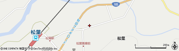 秋田県仙北市西木町桧木内松葉56周辺の地図