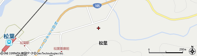 秋田県仙北市西木町桧木内松葉109周辺の地図