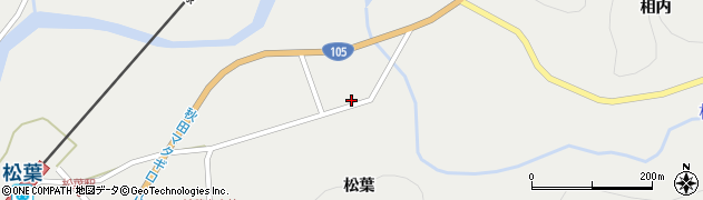 秋田県仙北市西木町桧木内松葉89周辺の地図