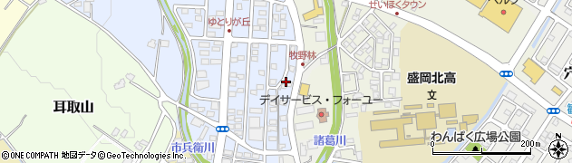株式会社丸片ガス　盛岡中央営業所周辺の地図