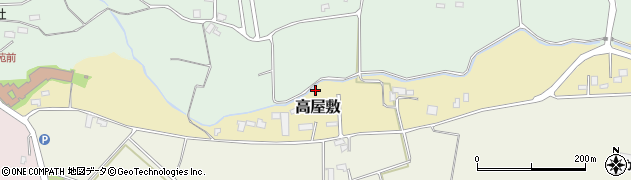 岩手県滝沢市高屋敷周辺の地図