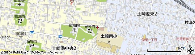 土崎南小学校前周辺の地図