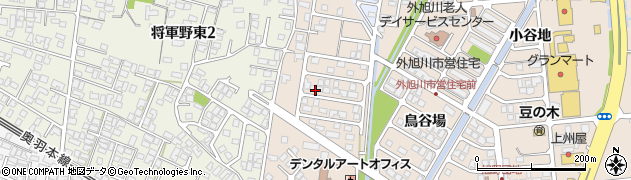 秋田県秋田市将軍野向山周辺の地図