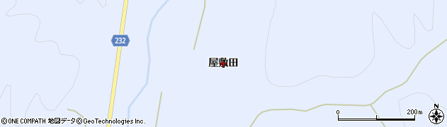 秋田県秋田市太平八田（屋敷田）周辺の地図