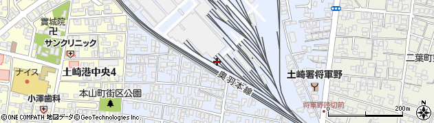 秋田県秋田市土崎港東周辺の地図