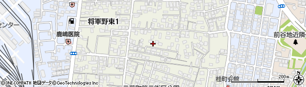 秋田県秋田市将軍野東周辺の地図