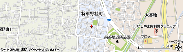 秋田県秋田市将軍野桂町周辺の地図