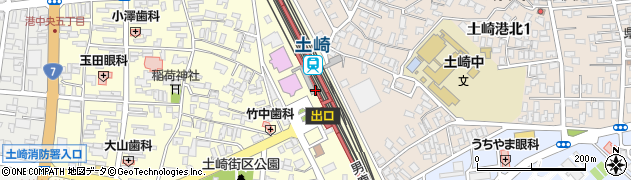 土崎駅周辺の地図