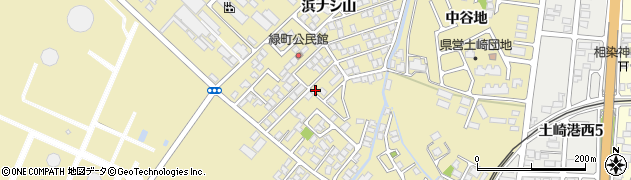 秋田県秋田市土崎港相染町（浜ナシ山）周辺の地図