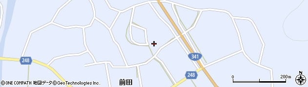 秋田県仙北市田沢湖田沢東前85周辺の地図