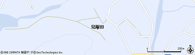 秋田県仙北市田沢湖田沢（見附田）周辺の地図