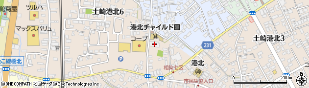 秋田県生協連周辺の地図