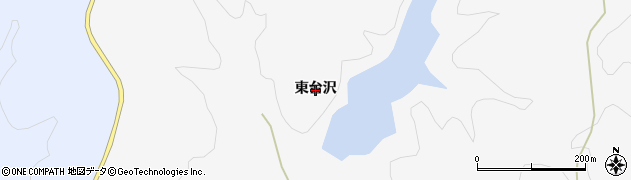 秋田県秋田市添川（東台沢）周辺の地図