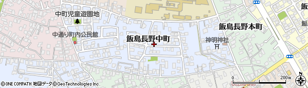 秋田県秋田市飯島長野中町周辺の地図