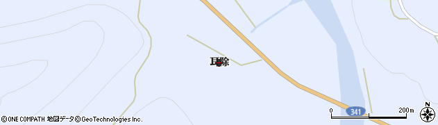 秋田県仙北市田沢湖田沢（耳除）周辺の地図