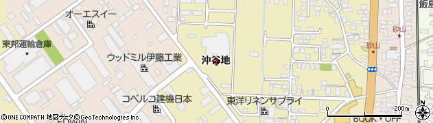 秋田県秋田市土崎港相染町沖谷地周辺の地図