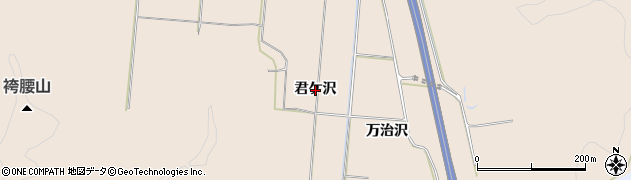 秋田県秋田市外旭川（君ケ沢）周辺の地図