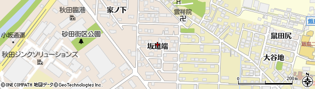 秋田県秋田市飯島（坂道端）周辺の地図
