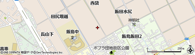 秋田県秋田市飯島（西袋）周辺の地図