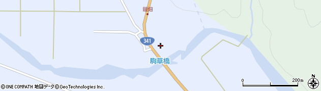 秋田県玉川発電合宿所周辺の地図