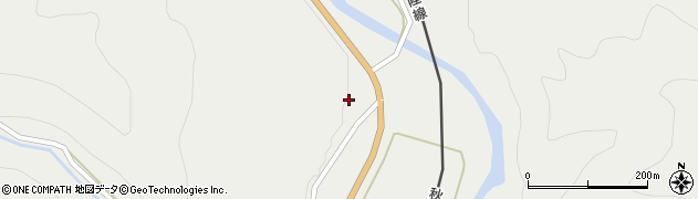 秋田県仙北市西木町桧木内（中里）周辺の地図