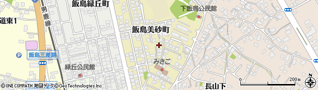 秋田県秋田市飯島美砂町周辺の地図