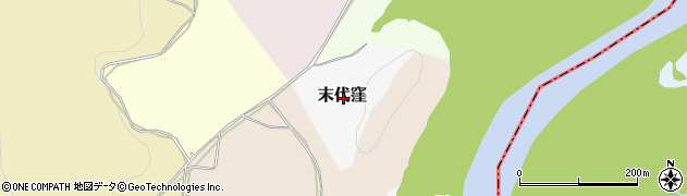 岩手県滝沢市末代窪周辺の地図