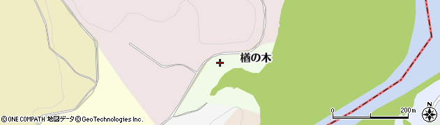 岩手県滝沢市楢の木周辺の地図