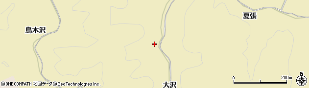 秋田県秋田市上新城道川（大沢）周辺の地図