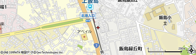 秋田県秋田市飯島緑丘町22周辺の地図