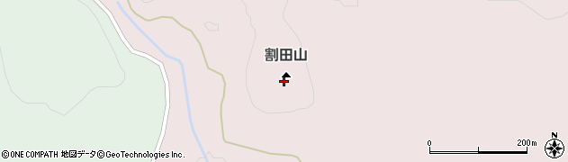 割田山周辺の地図