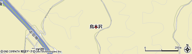 秋田県秋田市上新城道川（鳥木沢）周辺の地図