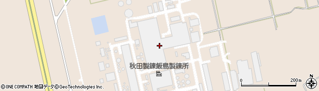秋田製錬株式会社　焙焼硫酸部周辺の地図
