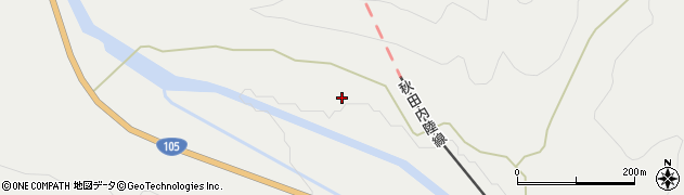 秋田県仙北市西木町桧木内（霞田）周辺の地図