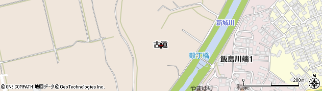 秋田県秋田市飯島古道周辺の地図