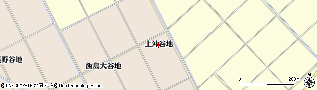 秋田県秋田市飯島（上沖谷地）周辺の地図