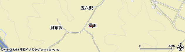 秋田県秋田市上新城道川堂田周辺の地図