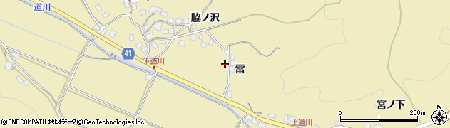 秋田県秋田市上新城道川雷15周辺の地図