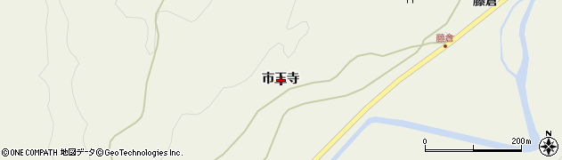 秋田県秋田市山内市王寺周辺の地図